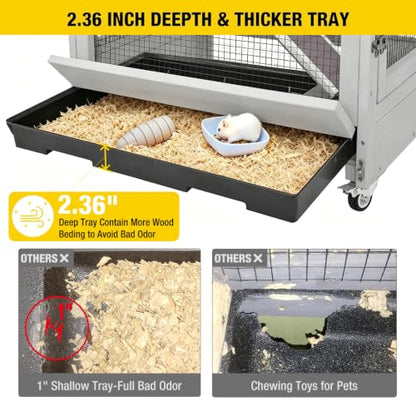 Aivituvin Ferret Cage Chinchilla Cage for Rat,Lizard,Squirrel, Chameleon,Gerbils and Other Small Animals