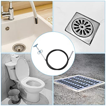 HARFINGTON Flexible Grabber Claw Pick Up Tool 24 Inch 4 Claws Stainless Steel Sewer Cleaning Hook Unclog Sink Sewer Hair Drain Cleaner Tool Sink Unclogger for Toilet Bathtub Sewer White - color: White, size: 24 Inch