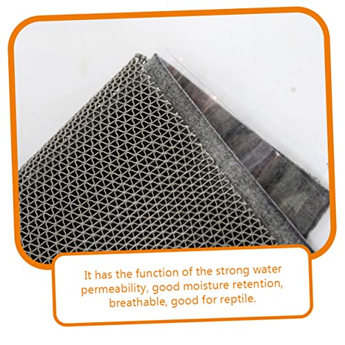 COLLBATH Reptile Carpet Mat for Tortoise Habitat Reptile Carpet Pad Bearded Dragon Flooring Cage Liner Washable Supplies