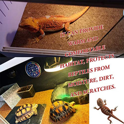 Reptile Carpet Natural Coconut Fiber, 36" x 18" Tortoise Carpet Mat for Pet Terrarium Liner, Reptile Bedding Supplies for Lizard, Snake, Chameleon, Turtle, Bearded Dragon - size: 36"x18" 1pack