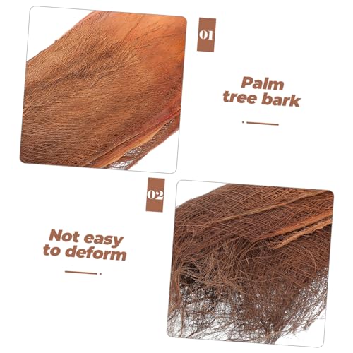 Abaodam 5 Sheets Palm Tree Bark for Fish Breeding and Garden Decor Enhance Your Outdoor Space with Realistic Plant Aesthetics for Flower Pots and Greening Projects