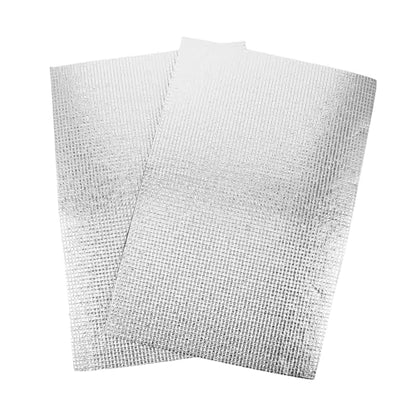 LIOOBO 2pcs Reflective Heating Pad for Reptiles - Waterproof Terrarium Heater Mat for Snake Tank Lizard Turtle Frog Gecko - Small Reptile Winter Warm Mat