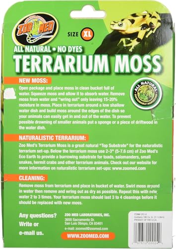 Zoo Med Terrarium Moss [Set of 2] Size: 30-40 Gallons