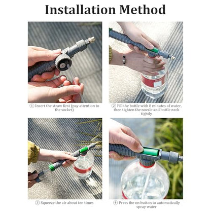 Hand Pump Sprayer, 2 Modes Pressure Sprayer with Adjustable Nozzle, Garden with Extended Water Pipe for Home Lawn Garden Watering Pump