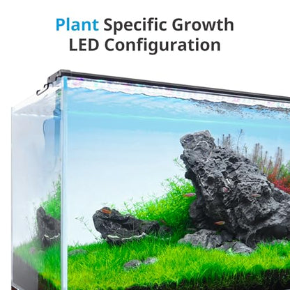 NICREW ClassicLED Plus LED Aquarium Light with Timer, Planted Fish Tank Light 18 Watts for 24-30 Inch, Daylight and Moonlight Cycle - size: 24 - 30 in