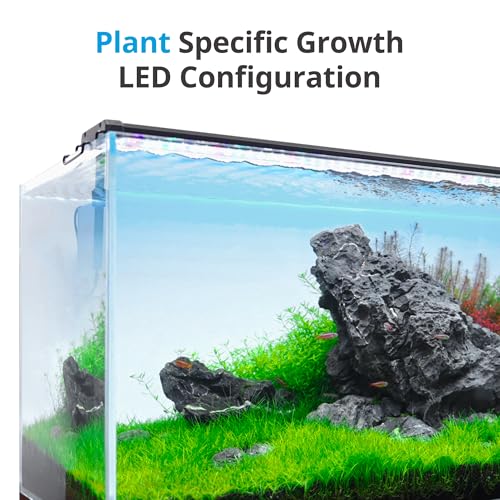 NICREW ClassicLED Plus LED Aquarium Light with Timer, 27 Watts, for 36 to 48 Inch Fish Tank Light, Daylight and Moonlight Cycle - size: 36 - 48 in