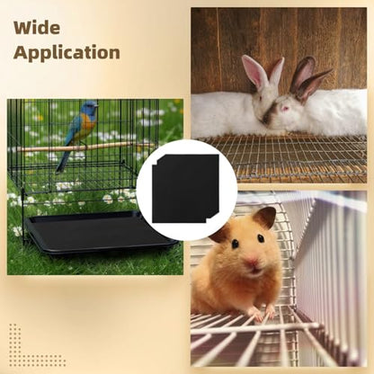 30 PCS Bird Cage Liners, 18 x 20 in Large Cuttable Disposable Felt Lining Pad, Water Absorbing Bird Cage Liner for Parrots, Parakeets, Hamsters, Guinea Pigs, Rabbits