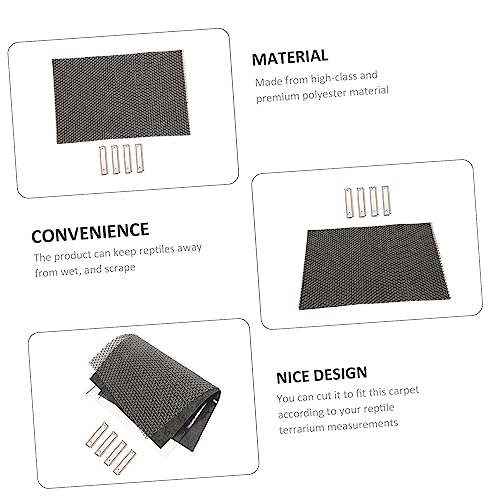 Garneck Waterproof Humidity Mat for Reptile Cage 3-in-1 Turtle Lizard Carpet Liner PET Bedding Substrate for Terrarium for Snakes and Tortoises