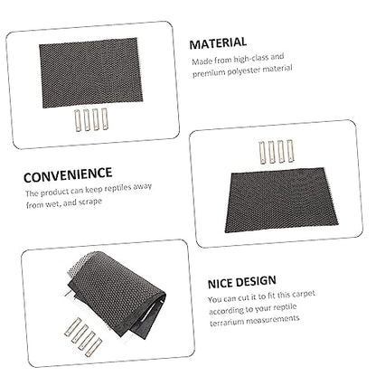 Garneck Waterproof Humidity Mat for Reptile Cage 3-in-1 Turtle Lizard Carpet Liner PET Bedding Substrate for Terrarium for Snakes and Tortoises
