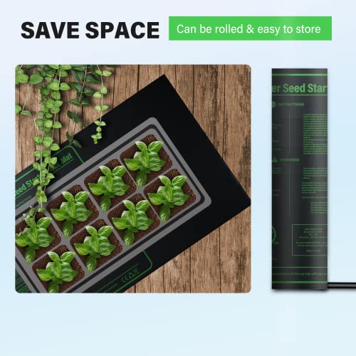 iPower 48" x 20" Waterproof Durable Seedling Heat Mat Warm Hydroponic Plant for Indoor Gardening Germination Starting - size: 48" x 20", style: 1 Pack