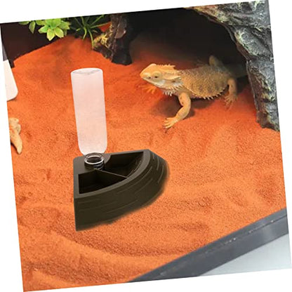 Levemolo Reptile Water Fountain Automatic Reptile Food Bowl Lizard Water Dispenser Pet Supply