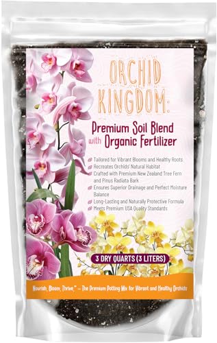 GARDENWISE Orchid Potting Mix – Orchid Bark, Sphagnum Moss, Tree Fern & Perlite for Repotting Phalaenopsis Orchids, Indoor Plants, Orchid Soil Medium – Sustrato para Orquídeas (3 Quart) - color: Orchid Potting Mix, size: 3 quarts