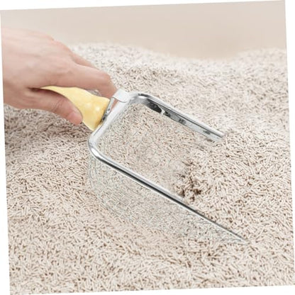 ERINGOGO Reptile Litter Scoop with Handle Efficient Cat Litter Shovel for Easy Cleanup Fine Mesh Sifter Durable Pet Waste Cleaner for Reptile Containers and Cat