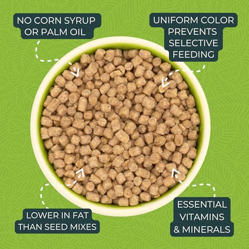 ZuPreem True Harvest Bird Food, Bird Feed Pellets for Parakeets, Budgies, Parrotlets, & Doves, Added Vitamins, Parakeet Food, Budgie Feed, Made in the USA (Small, 2.25 lb Bag) - size: 2.25 Pound (Pack of 1)