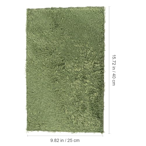Toyvian 2pcs Moss Reptile Carpet Mat Terrarium Liner Bedding for Turtles Lizards Bearded Dragons Geckos Non-Adhesive Moisture Retentive Artificial Lawn for Pets Habitat