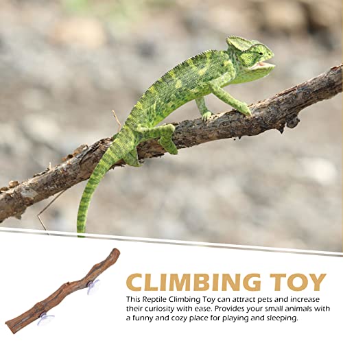 Ipetboom Jungle Climber Vines Reptile Decor Branch Terrarium Climb Branch Background Decoration Plant Decoration with Suction Cup for Snake Lizard and Leopard Gecko Branch