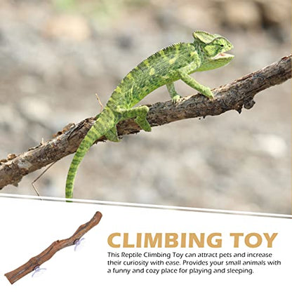 Ipetboom Jungle Climber Vines Reptile Decor Branch Terrarium Climb Branch Background Decoration Plant Decoration with Suction Cup for Snake Lizard and Leopard Gecko Branch