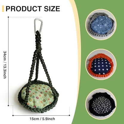 Reptile Hammock Swing Hanging Bed Bearded Dragon Hammock Reptile Accessories for Chameleon, Lizards, Gecko, Snakes, Iguana Reptiles, Geckos, Bird, Parrot, Parakeet, Cockatiel Toys（Green with pad） - color: Green with pad