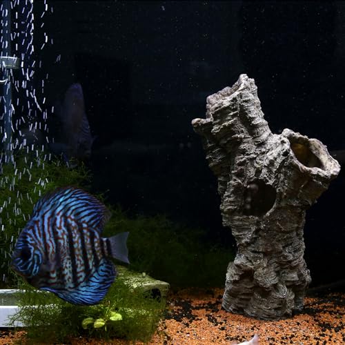 LYL LEYOULAND Large Reptile Hide, 12”, Aquarium Decor, Territorial Fish Hideaway, Hideout House, Reptile Decoration Fish Tank dec