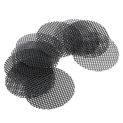10PCS 10cm Plastic Pot Hole Mesh Mats for Gardening Flower Pot Drainage Screen Plant Potting Substrate Barrier Terrarium Supplies Root Protection (Diameter 8 cm) - size: Diameter 8 cm