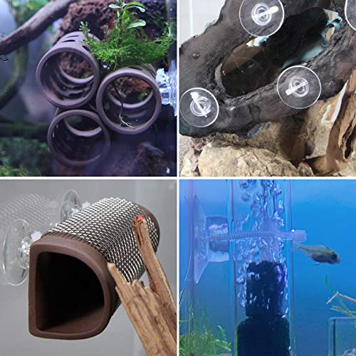 ANCIRS 30pcs 35mm Suction Cups with 50pcs Transparent Zip Ties, Rubber Anti-Collision Sucker Pad Without Hooks for Home & Kitchen Hanging Organization - size: 35 mm