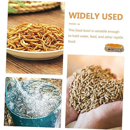 Reptile Water Feeder Durable Pet Drinking Tool for Lizards Geckos Animals Easy to Unique Design for Feeding Hydration Needs