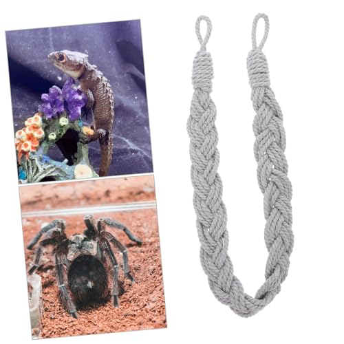 POPETPOP Crab Climbing Rope and Lizard Hammock for Reptile Habitats Sturdy Hanging Vines Decoration for Bearded Dragons and Crabs Space Efficient Climbing for Terrariums