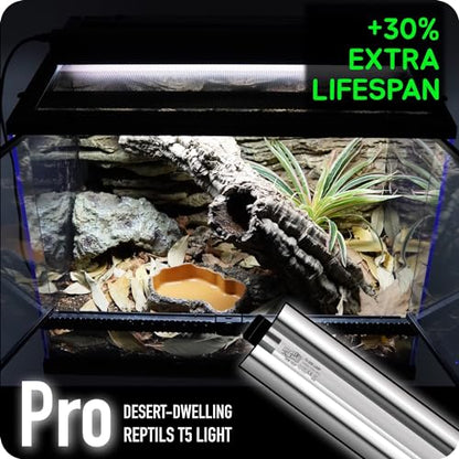 UVB Reptile Light, 24W T5 Light Fixture and 10.0 UVB Tube Kit, for Desert-Dwelling Reptiles, Bearded Dragon UVB Light - color: T5 UVB Light
