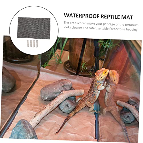 Milisten Reptile Terrarium Liner Reptile Substrate Liner Non Adhesive Mats Lizard Carpet Mat Polyester Supply