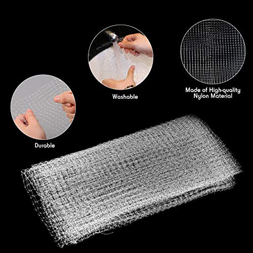Shappy 6 x 7.2 ft Aquarium Fish Tank Net Screen Cover Clear Netting Mesh DIY Transparent Air Screen Top Cover Replacement for Aquarium Lid Fish Tank Covering