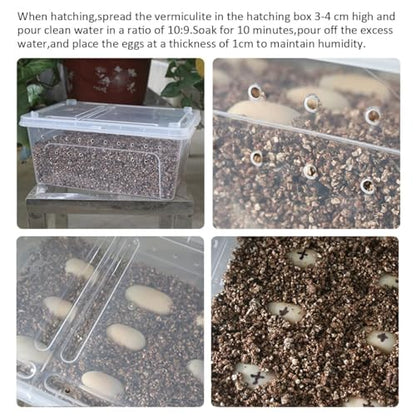 Hamiledyi Reptile Substrate Vermiculite Bedding Snake Hibernant moisturizing Soil Terrarium Bedding for Snake Tortoise Lizard Hatching Eggs(4.2Quart/4L) - size: M-4L