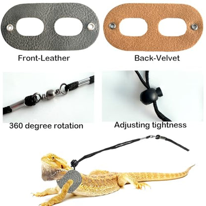 Bearded Dragon Travel Backpack Carrier with Reptile Thermometer and Humidity Gauge Lizard Travel Cage Space Capsule Clear Bubble Window Astronaut Reptile Bag for Ball Python (Black, Backpack+PG LSH) - color: Black, size: Backpack+PG LSH