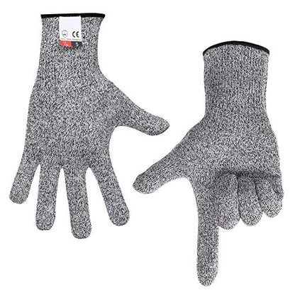Cut Resistant Gloves Food Grade Level 5 Hand Protection,Kitchen Cut Gloves (Medium(palm Diameter 3.35-3.75inch)) - size: Medium (Palm Diameter 3.35-3.75 inch)