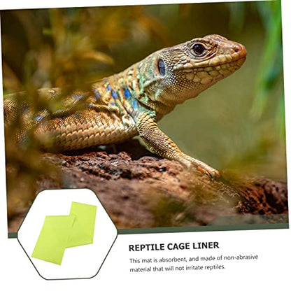 BESPORTBLE 2pcs Reptile Carpet Non-Stick Pad for Bearded Dragon Tortoise and Tanks and Comfortable Bedding for Reptile Habitats