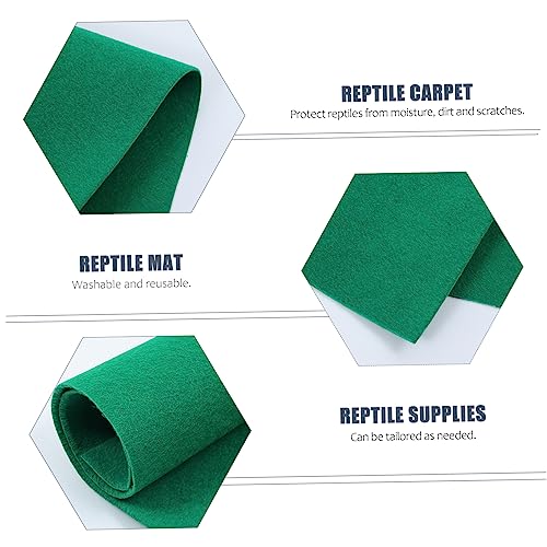 Garneck Reptile Carpet Lizard Tank Substrate Mat Pet Cage Liner Easy Clean Heat Retention