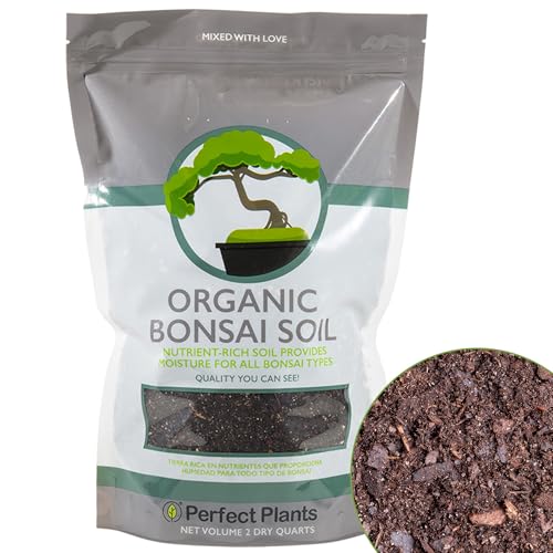 Bonsai Soil by Perfect Plants - 2qts. | Premium All-Purpose Mix Bonsai Tree Varieties - size: 2qts.
