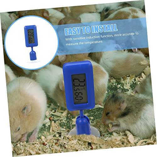 Abaodam Mini Reptile Thermometer Suction ° Rotatable Night Glow Humidity Meter for Terrarium Accurate Temperature Measuring Device for Leopard Gecko Tank Accessories
