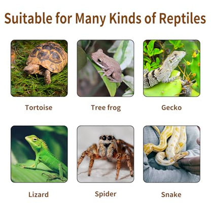 Hamiledyi Large Turtles Basking Platform 3Pcs Resin Bearded Dragons Climbing Step Ramp Tortoise Resting Dock Rock Hideout with Feeder Bowls for Reptile Lizards Chameleons Geckos Frogs Newts Snakes