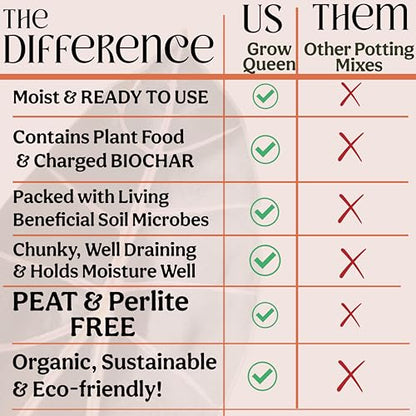 Craft Organic Houseplant Potting Mix, Elite House Plant Soil, Chunky, Well Draining Potting Soil for All Indoor Plants, Tropical Plants & Flowers, Sustainable & Peat Free, Less Prone to Gnats, 12QT - size: 12qt