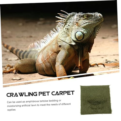 Totority Reptile Carpet Mat for Bearded Dragons Lizards and Tortoises Durable Washable Terrarium Liner Comfortable Bedding for Reptile Enclosure