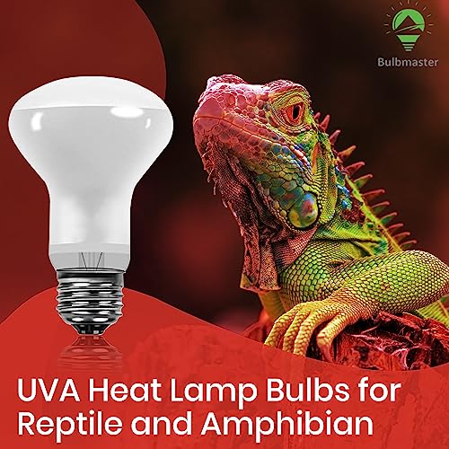 50 Watt Reptile Heat Bulb, 50 Watts UVA Basking Light Bulbs for Reptiles, Terrarium Basking Heat Lamp for Bearded Dragon,Lizard,Turtle,Snake, UVA Reptile Light Bulb E26 Base 2 Pack - style: 50WR20-WHITE-2PK