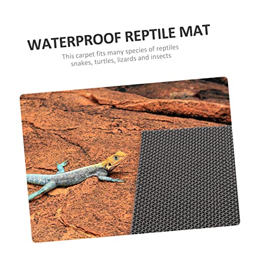 Abaodam 1Set Moisture Retaining Reptile Carpet of Terrarium Liner Bedding for Snakes Lizards Tortoises and Breathable Substrate for Cleaner Safer