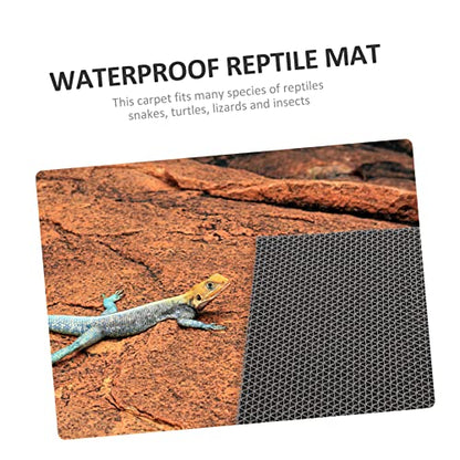 Abaodam 1Set Moisture Retaining Reptile Carpet of Terrarium Liner Bedding for Snakes Lizards Tortoises and Breathable Substrate for Cleaner Safer