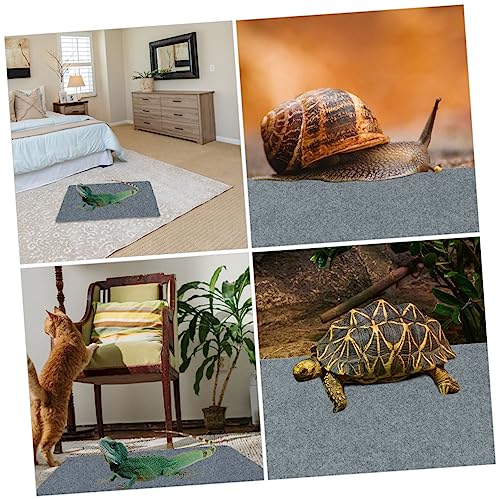 COLLBATH 2pcs Reptile Mat Cushion Substrate Liner Washable Pet Carpet for Terrarium for Lizards Snakes Turtles and More -Absorbent Design