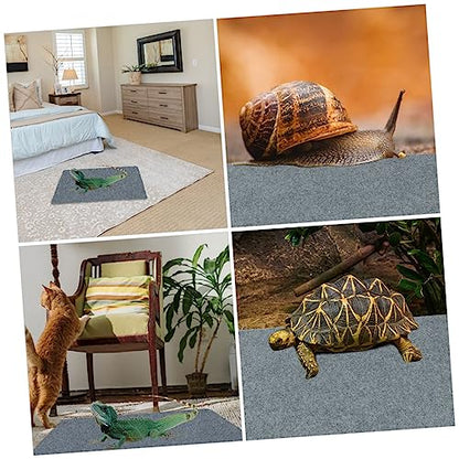 COLLBATH 2pcs Reptile Mat Cushion Substrate Liner Washable Pet Carpet for Terrarium for Lizards Snakes Turtles and More -Absorbent Design