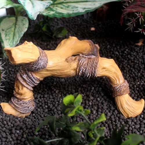 Reptile Branches - 12 Inch Terrarium Climbing Wood, Natural Lizard Tank Ornament, Textured Snake Habitat Decor | Secure Habitat Furnishing, Reptile Climbing Branch for Bearded Dragons Spiders Chameleo
