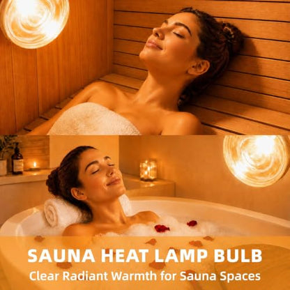 250W Clear Heat Lamp Bulbs, 8000 Hours Rated, R40 Bathroom Shower Incandescent Light Bulb, Infrared Heating for Chickens, Reptiles, Pets, Food, E26 Base, 2 Pack - color: White, size: 2 Pack