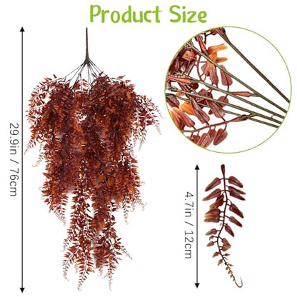 Hamiledyi Reptile Plants Hanging Terrarium Plants 4 Pack Fake Artificial Leaves with Suction Cup for Snake, Lizard, Chameleon (Red & Black) - color: 2 Pcs Black +2 Pcs Red Reptile Plants