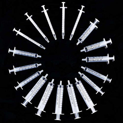 Frienda 20 Packs Large Plastic Syringe Measuring Syringe Tools Dispensing Multiple Uses (1 ml/ 3 ml/ 5 ml/ 10 ml) - size: 1 ml/ 3 ml/ 5 ml/ 10 ml