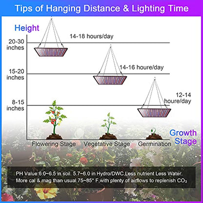 2 Pack LED Grow Light Panel 200W Lamp for Indoor Plants, Full Spectrum with White Blue Red UV IR LEDs for 4x4ft Coverage Grow Tent Greenhouse Veg and Bloom Seedlings Hydroponics - color: Full Spectrum